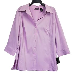 NWT Apostrophe Lilac Color Women's Top Size 18W